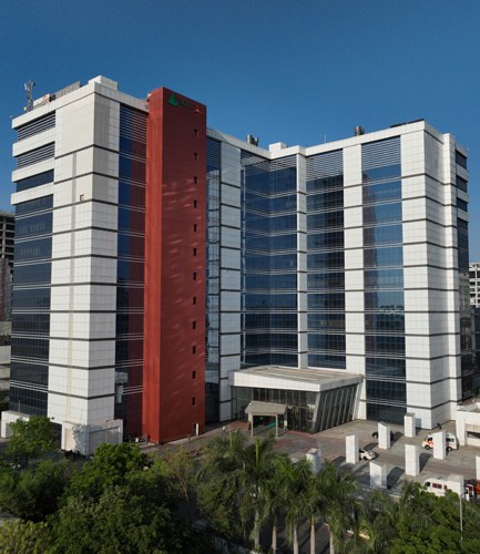 TICEL Bio Park building in Taramani, Chennai, the future home of Guires Research & Innovation Centre